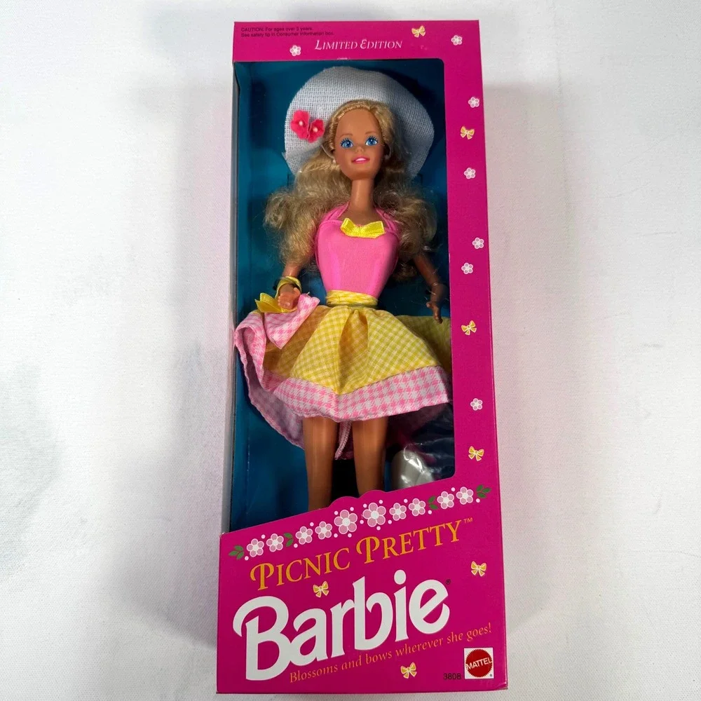 1992 Picnic Pretty Barbie Doll Limited Edition Mattel 3808 Vintage NIB